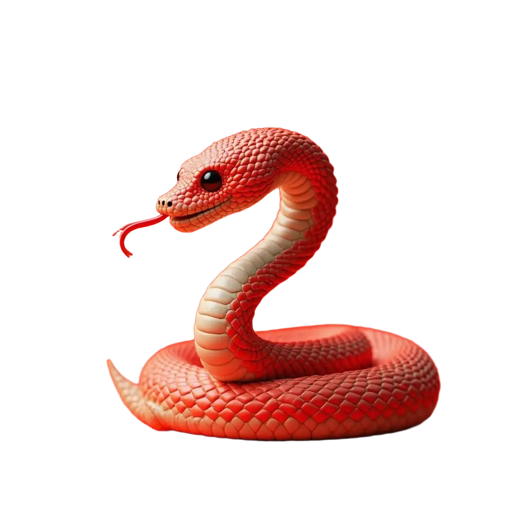 Red Snake Illustration